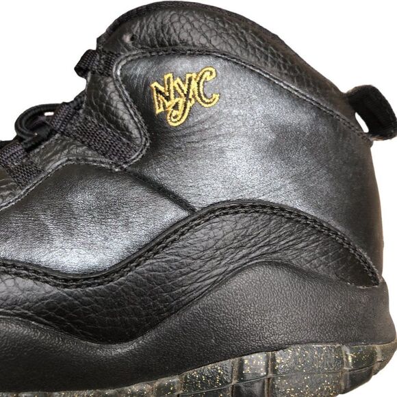 RARE 2015 Air Jordan 10 Retro New York City Size 7 Black - Picture 9 of 15